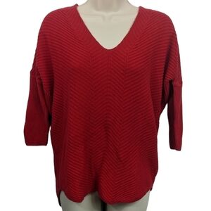 Express Chevron V Neck Sweater Sz S